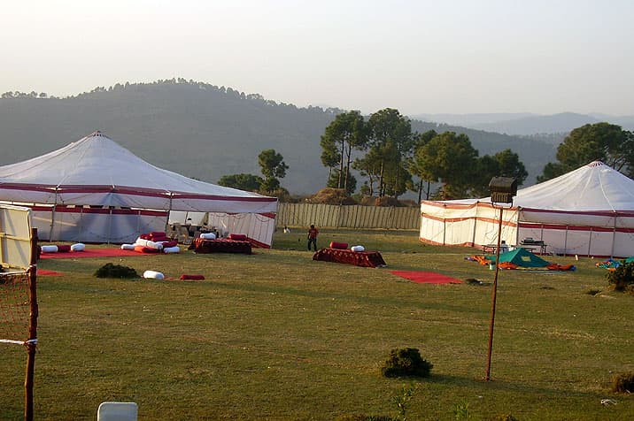Luxury event marquees with traditional floor seating